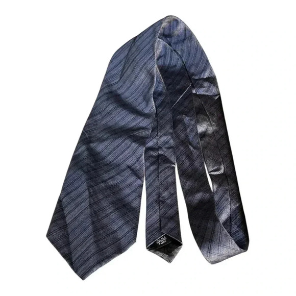 Kenneth Cole Collection Tie Blue 100% Silk Mens Necktie 59” X 3.5 “ Made In USA - Picture 4 of 5